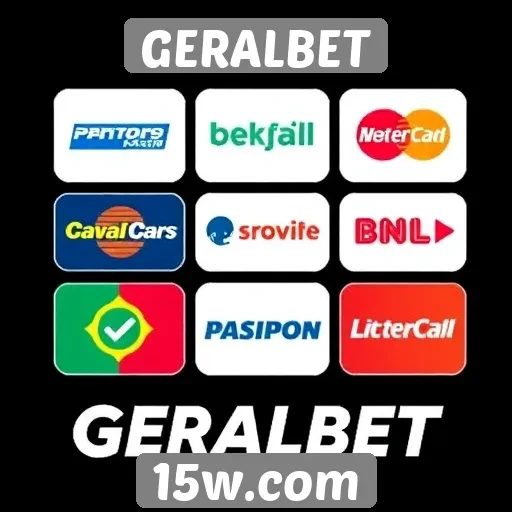 Opções de pagamento disponíveis no GERALBET
